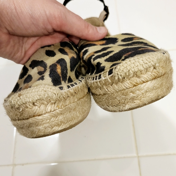 Penelope Chilvers Rita Leopard Suede Espadrilles Size 38 - Picture 4 of 13